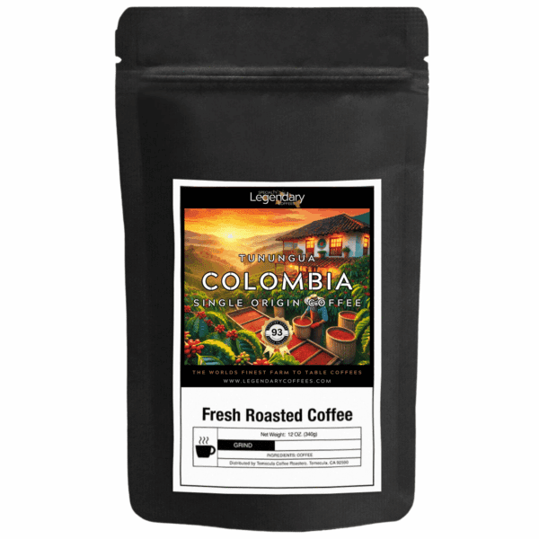 Single origin specialty coffee from Colombia